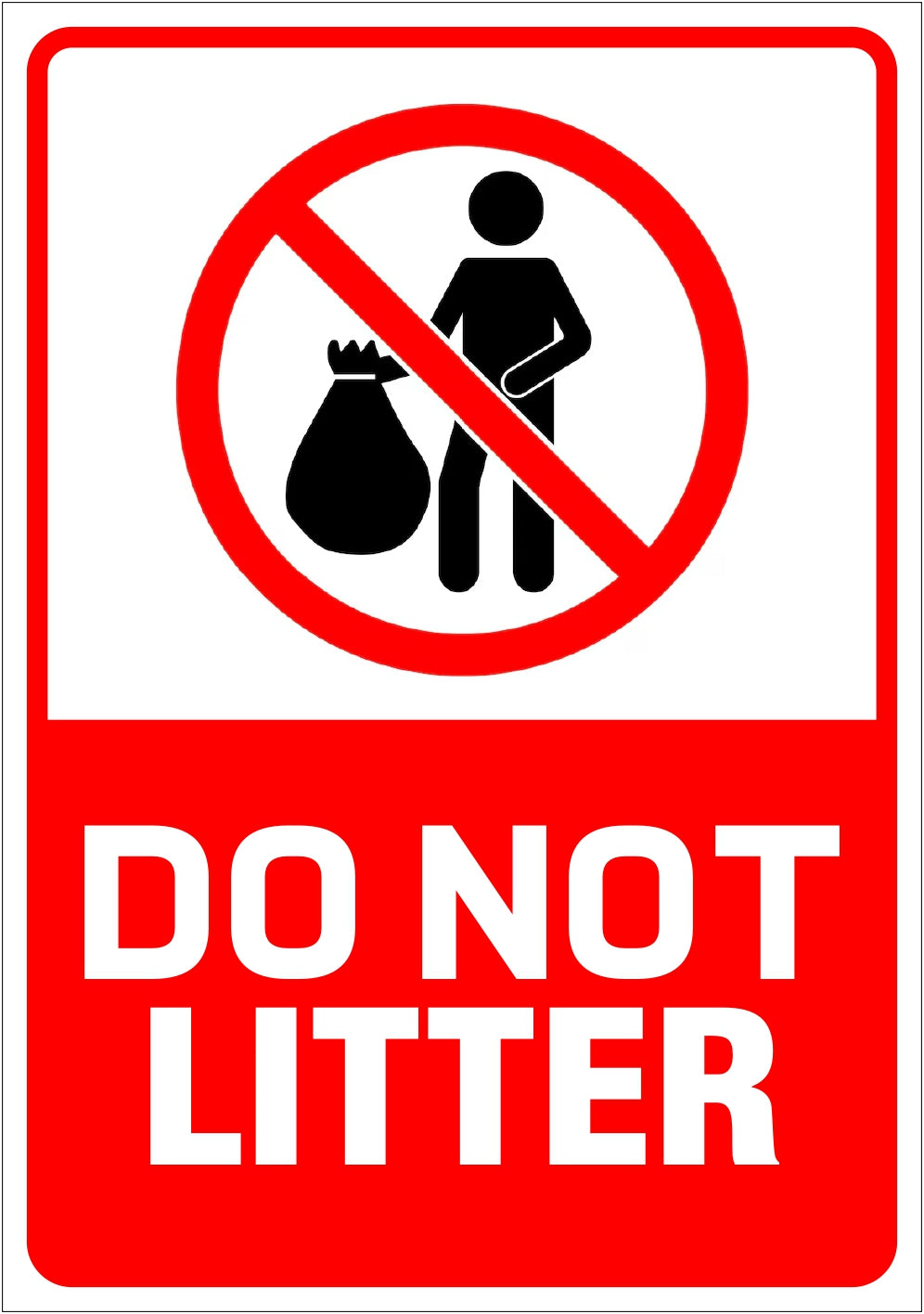 Favor de no arrojar basura