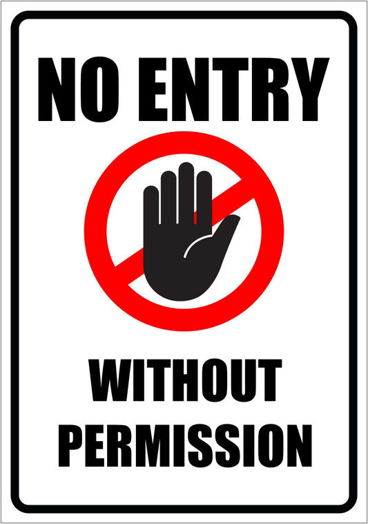 No Pase Personal Autorizado