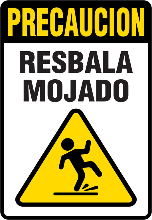 Precaución Resbala Mojado